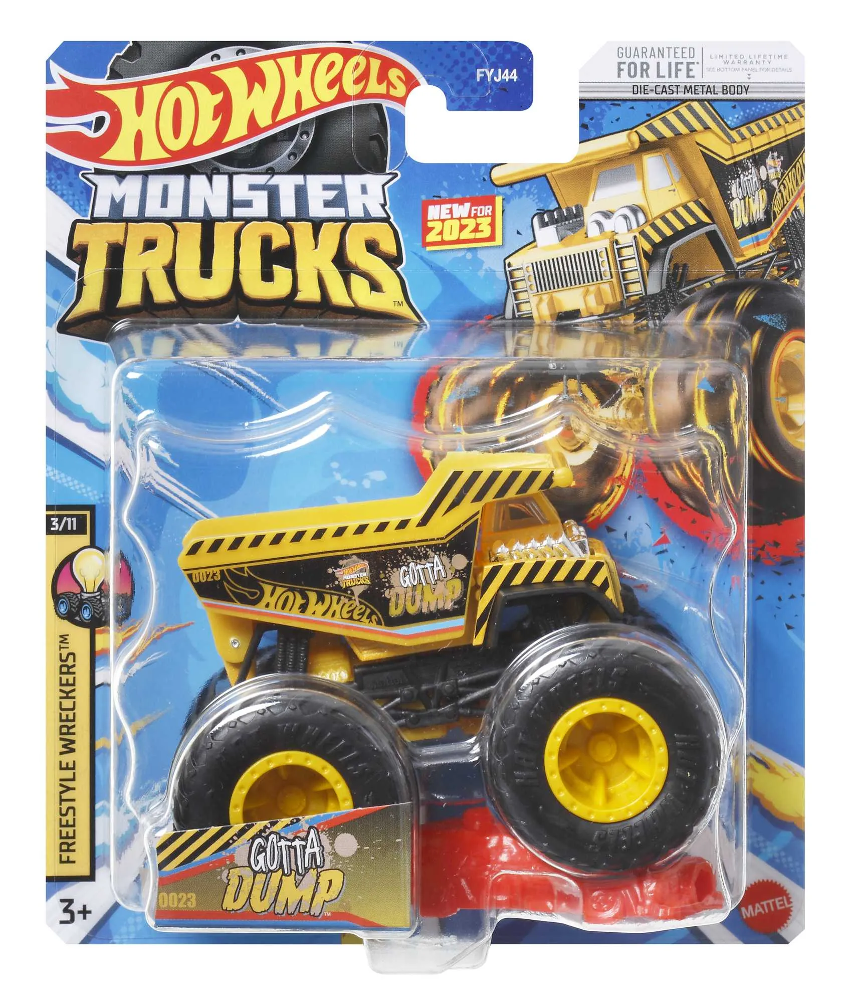 Hot Wheels 1:64 Monster Trucks 2024 Freestyle Wreckers 2/12 Gotta Dump