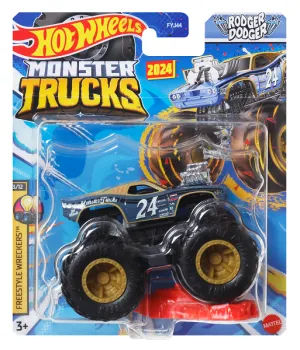 Hot Wheels 1:64 Monster Trucks 2024 Freestyle Wreckers 3/12 Rodger Dodger