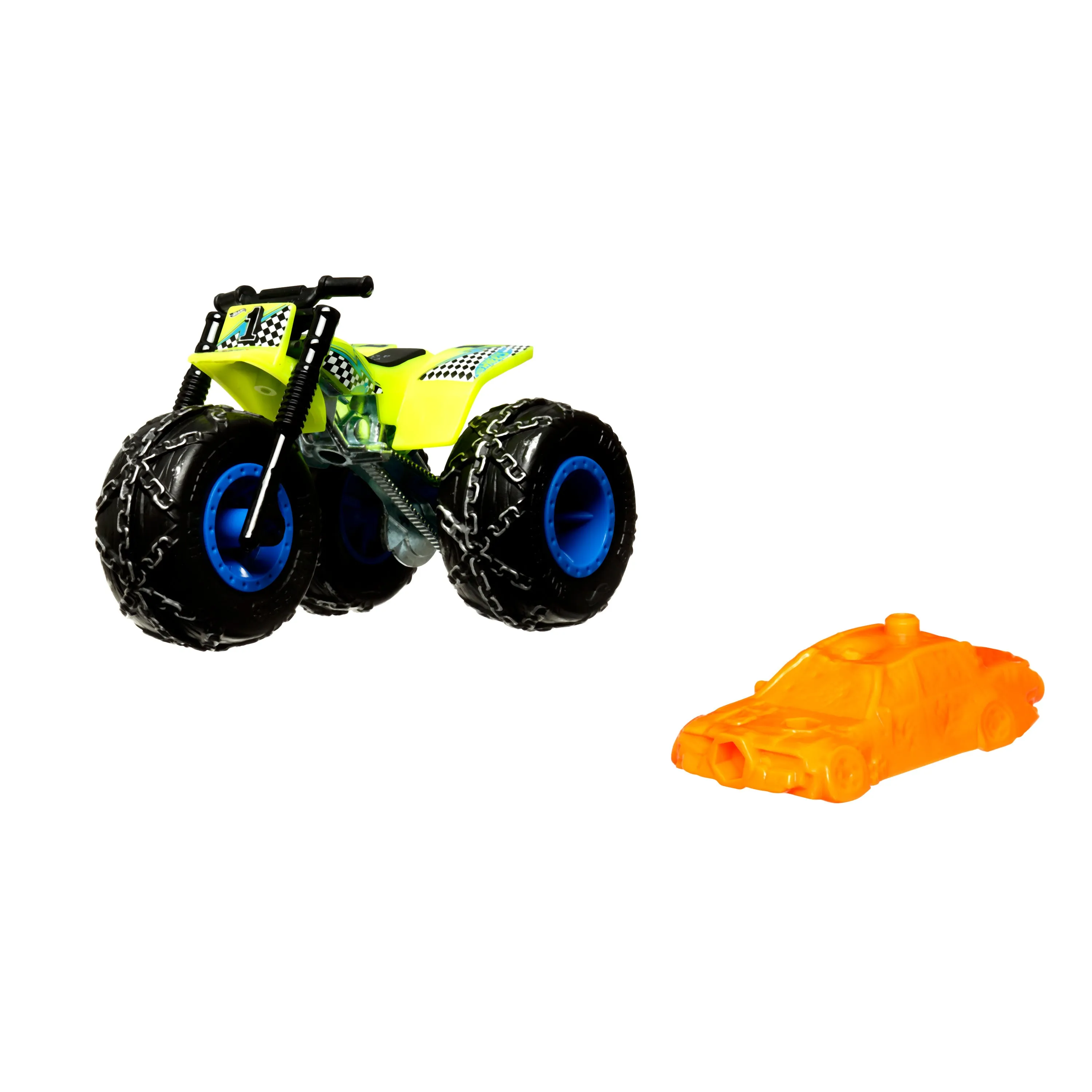 Hot Wheels 1:64 Monster Trucks 2024 Hwmt Back To Basics 2/7 Tri-To Crush-Me