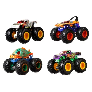 Hot Wheels 1:64 Monster Trucks 4 Pack Clash Of The Wild