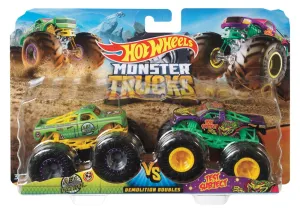 Hot Wheels 1:64 Monster Trucks Demolition Doubles A51 Patrol Vs Test Subject