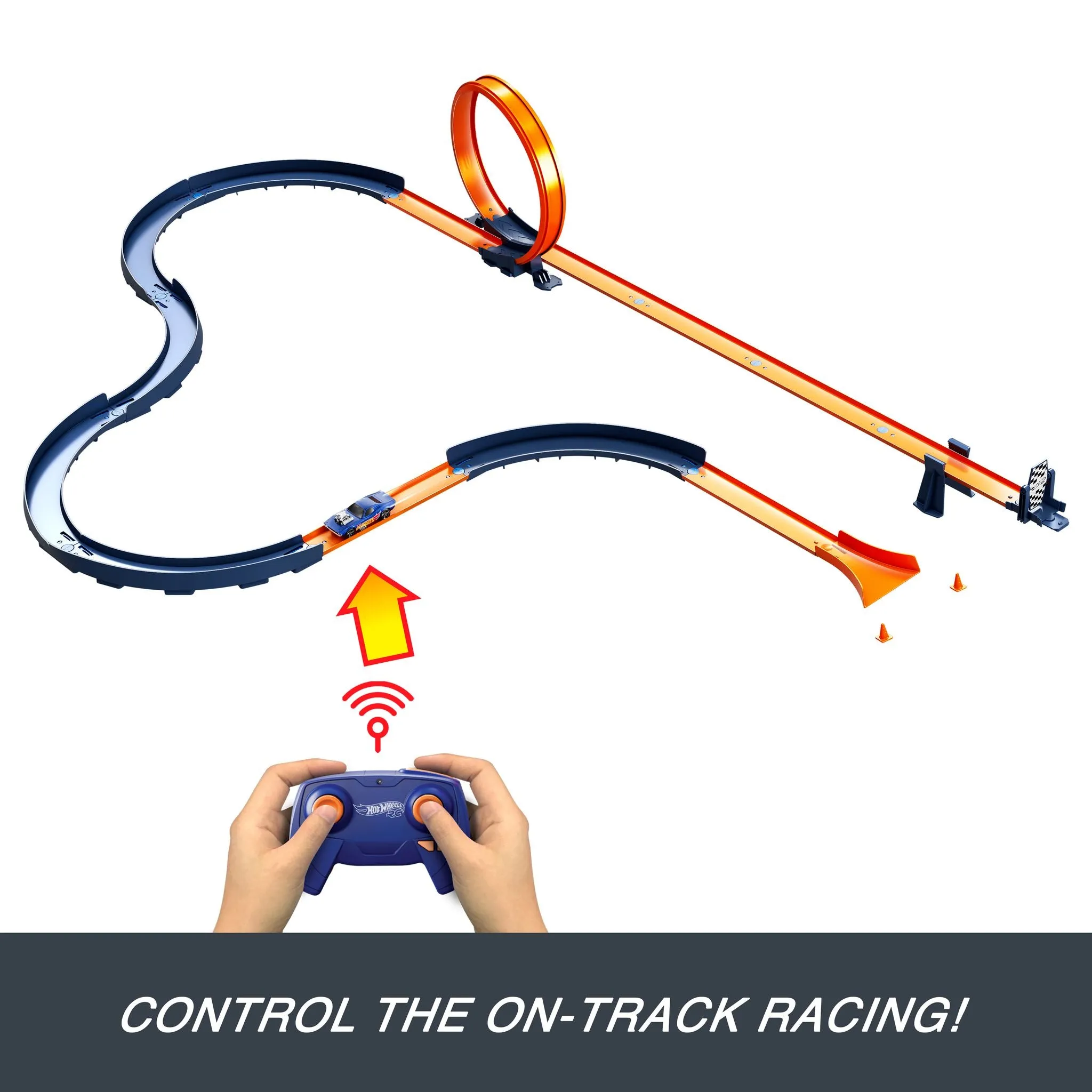 Hot Wheels 1:64 Remote Control Speed Challenge Track Set