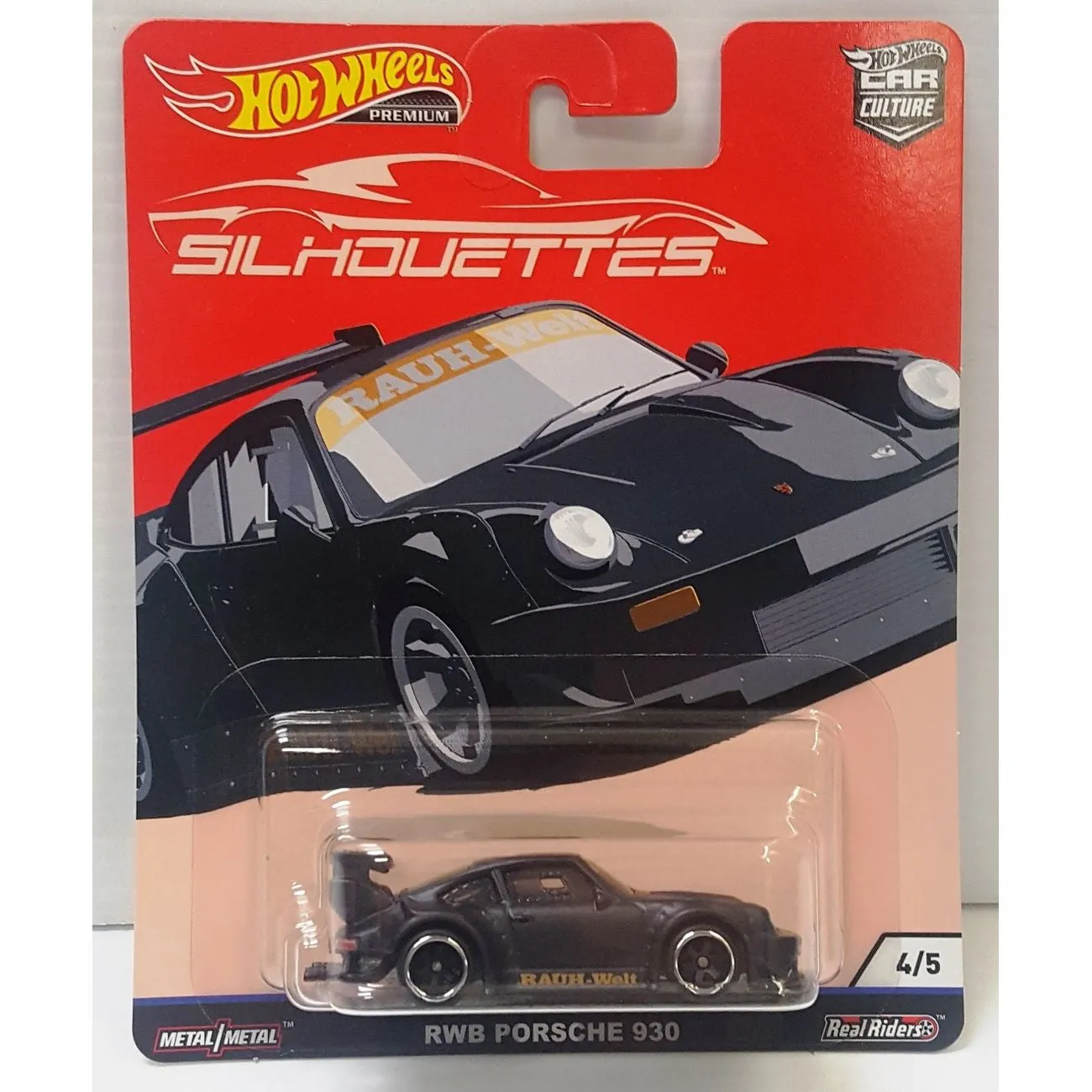Hot Wheels Car Culture Super Silhouettes Rwb Porsche 930 4/5