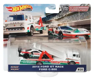 Hot Wheels Car Culture Team Transport #20 2016 Ford GT Race Ford C-800