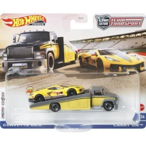 Hot Wheels Car Culture Team Transport #36 Corvette C8.R & Carry On