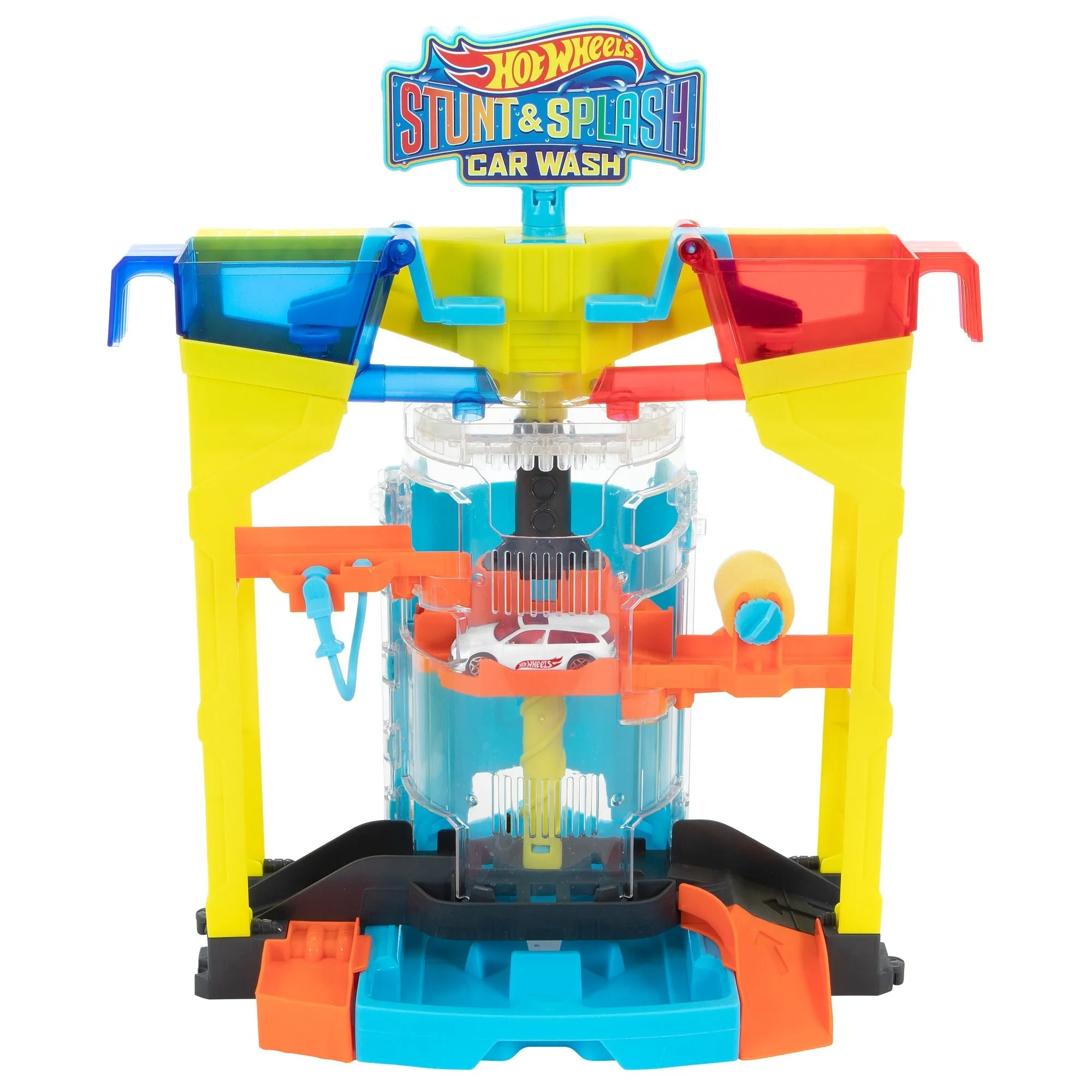 Hot Wheels City Color Reveal Stunt & Splash Car Wash Playset