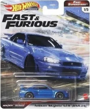 Hot Wheels Fast & Furious Fast Superstars 1/5 Nissan Skyline GTR (Bnr34)