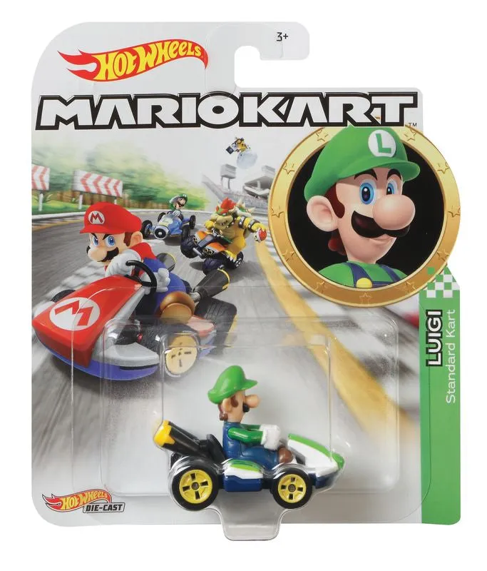 Hot Wheels Mario Kart Luigi Standard Kart