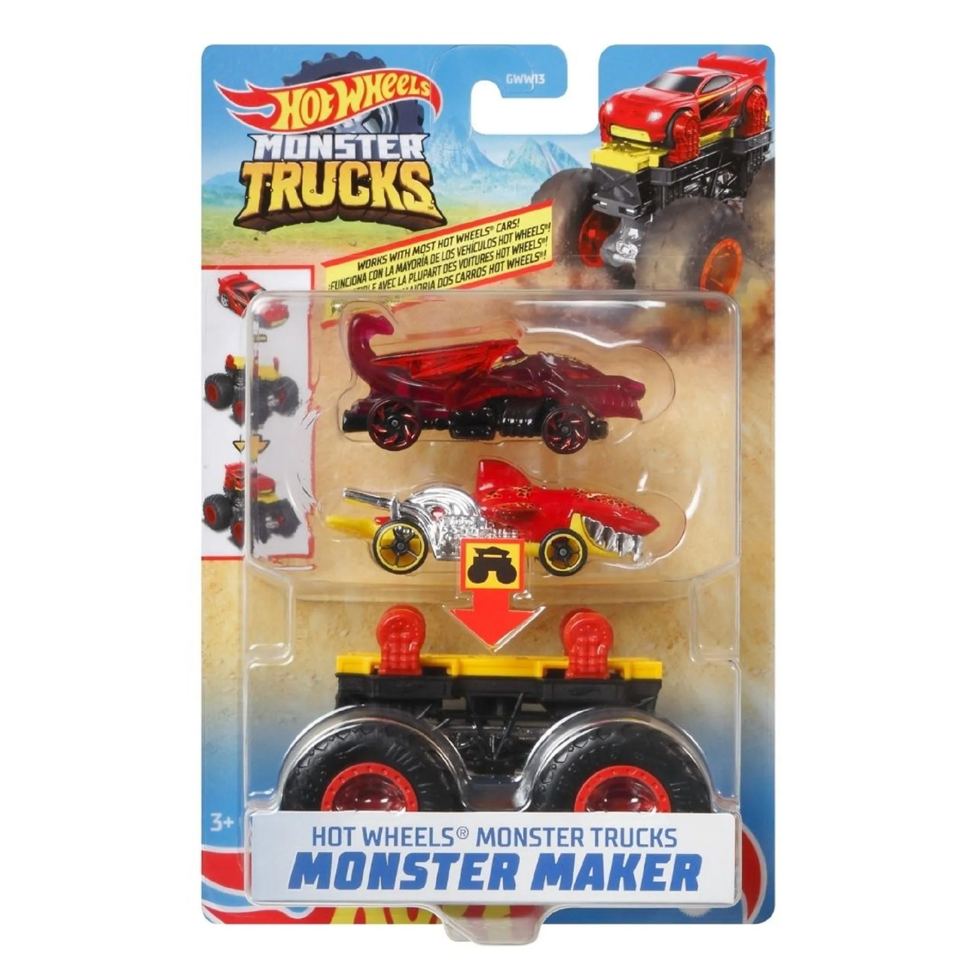 Hot Wheels Monster Trucks Monster Maker Black & Yellow