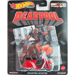 Hot Wheels Retro Entertainment Vehicle Deadpool Scooter