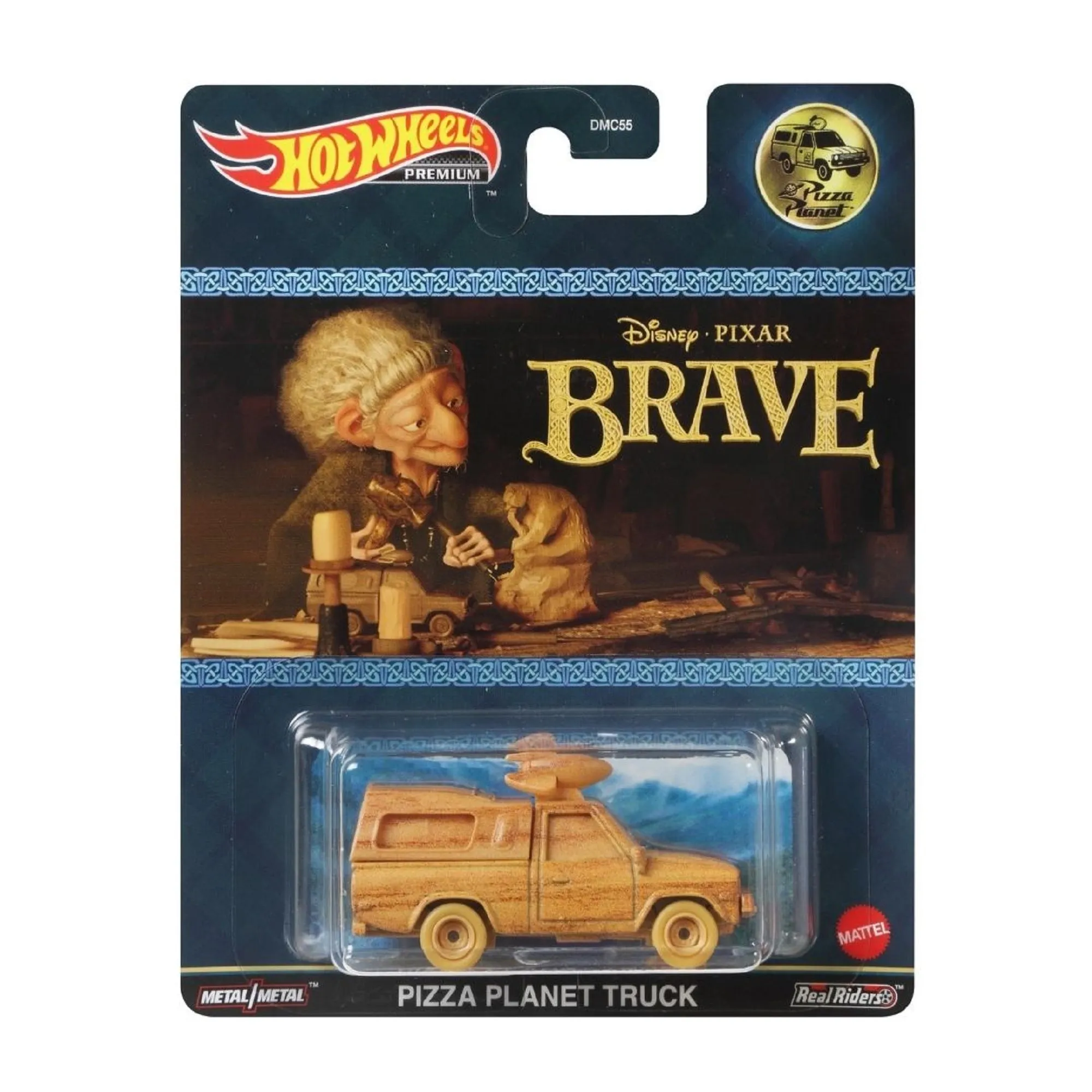 Hot Wheels Retro Entertainment Vehicle Disney Pixar Brave Pizza Planet Truck