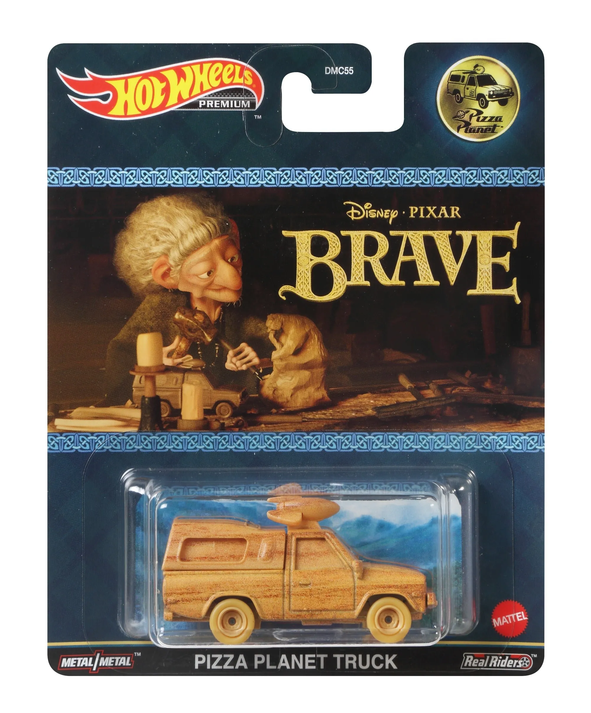 Hot Wheels Retro Entertainment Vehicle Disney Pixar Brave Pizza Planet Truck