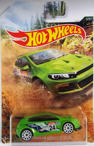 Hot Wheels Theme Automotive Vehicle Backroad Rally Sport 3/6 Volkswagen Scirocco GT24