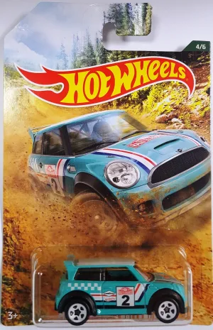 Hot Wheels Theme Automotive Vehicle Backroad Rally Sport 4/6 Mini Cooper S Challenge