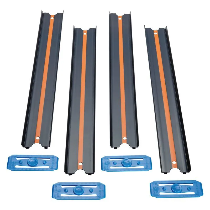 Hot Wheels Track Builder Unlimited 90cm Straight Track 4 Pack Black