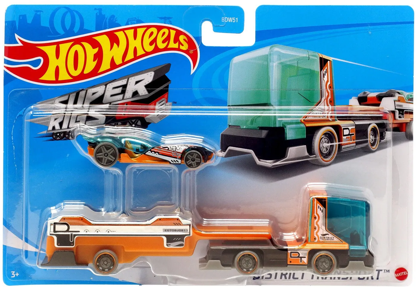 Hot Wheels Transport Rig Super Rigs District Transport