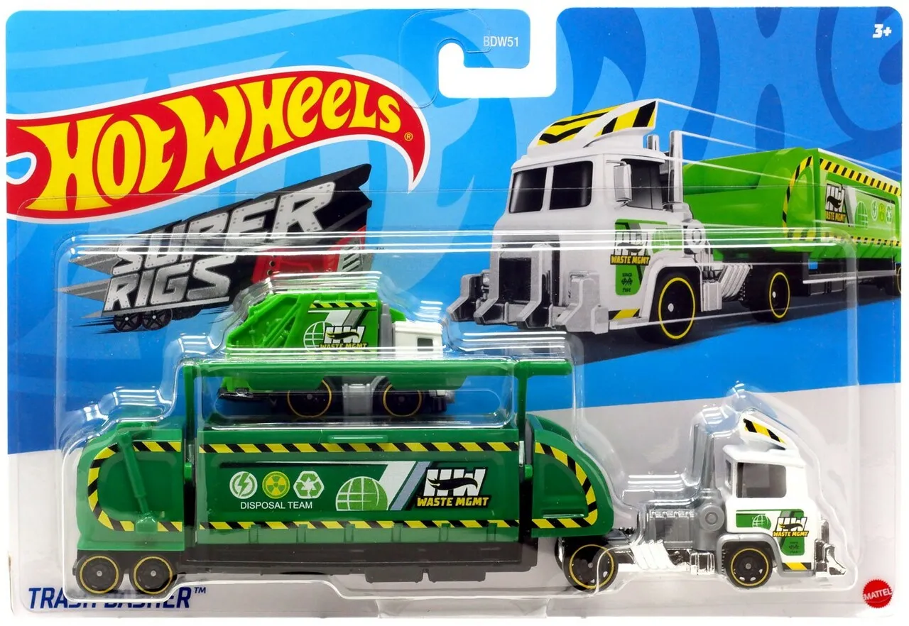 Hot Wheels Transport Rig Super Rigs Trash Basher