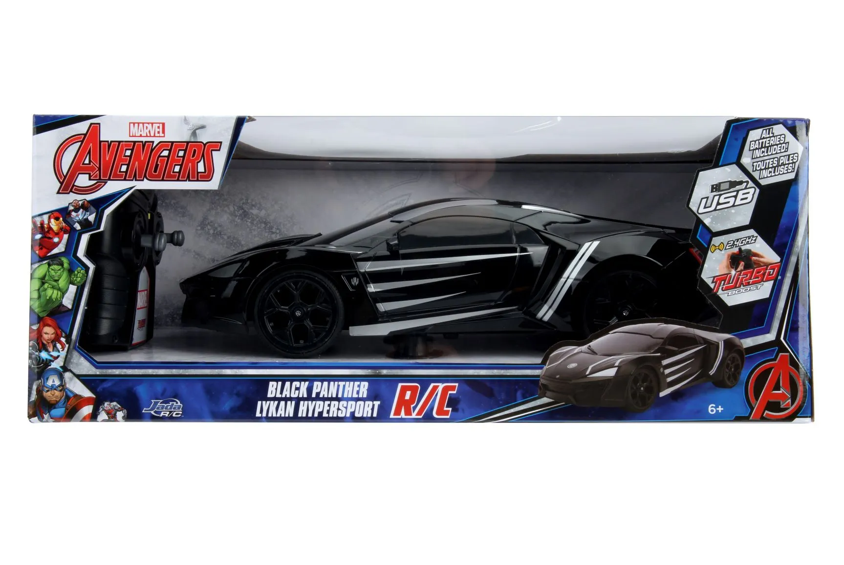 Jada 1:16 Remote Control Marvel Avengers Black Panther Lykan Hypersport