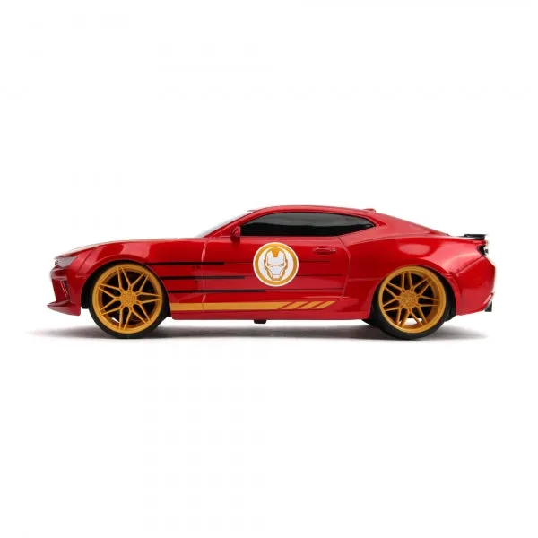 Jada 1:16 Remote Control Marvel Avengers Iron Man 2016 Chevy Camaro