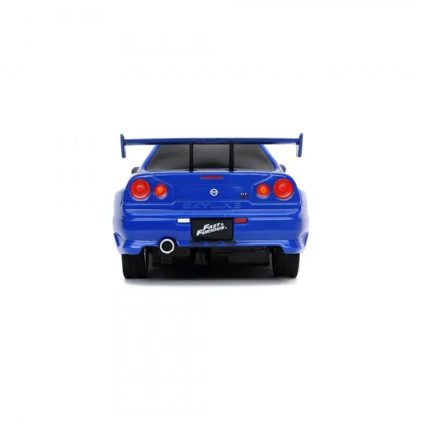 Jada Fast & Furious 1:24 Remote Control Brian's Nissan Skyline GT-R (Bnr34)