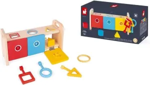 Janod Essentiel Shape Sorter Box With Keys