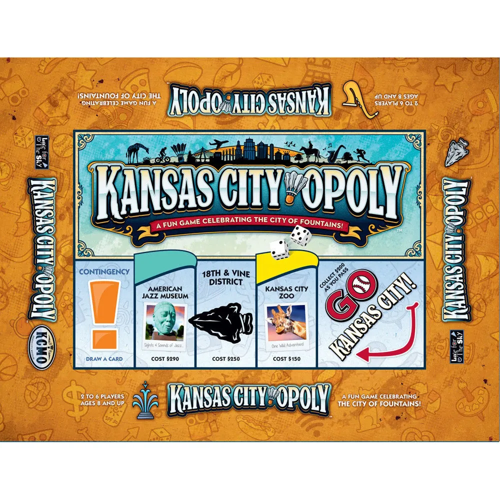 Kansas City-Opoly Themed Board Game by Late For The Sky