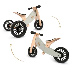Kinderfeets Tiny Tot Plus Wooden Trike Silver Sage
