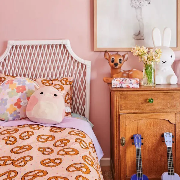 Kip and Co | Pretzels Pink Pillowcase