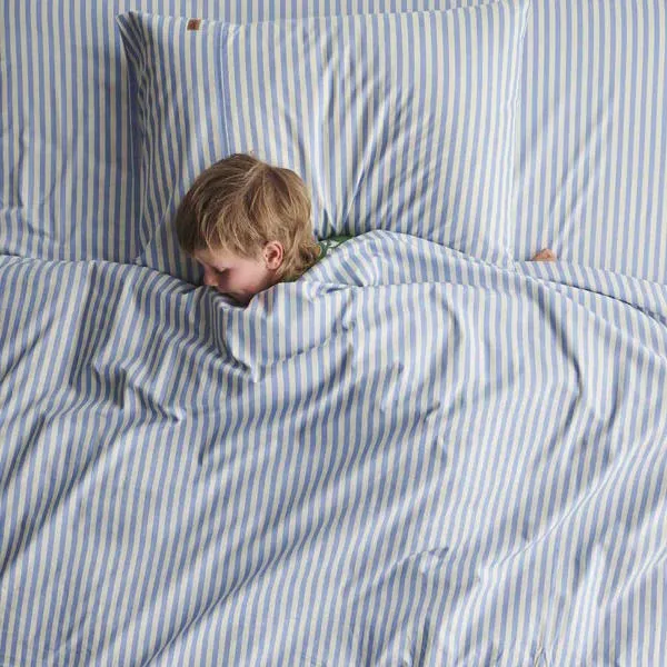 Kip and Co | Seaside Stripe Organic Cotton Fitted Sheet