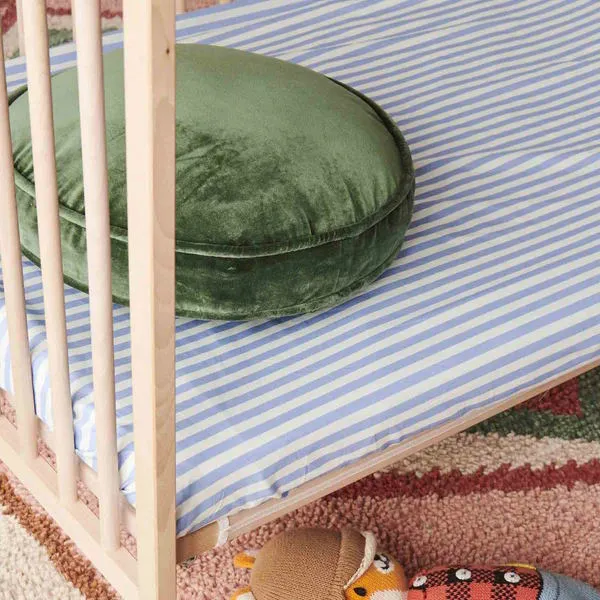 Kip and Co | Seaside Stripe Organic Cotton Fitted Sheet