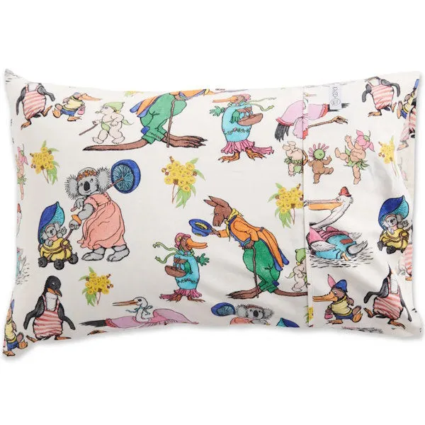 Kip and Co x May Gibbs | Flannelette Pillow Case Out And About