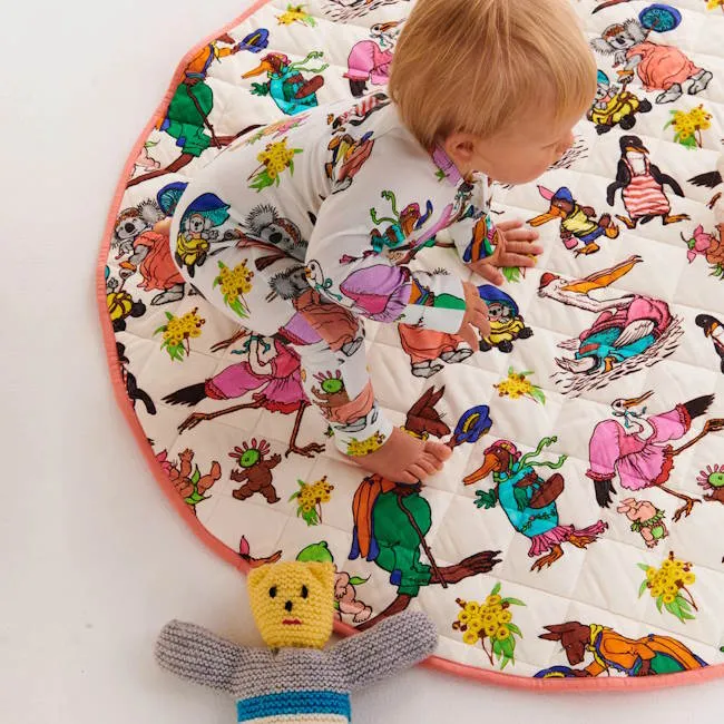 Kip and Co x May Gibbs | Quilted Baby Play Mat Out And About