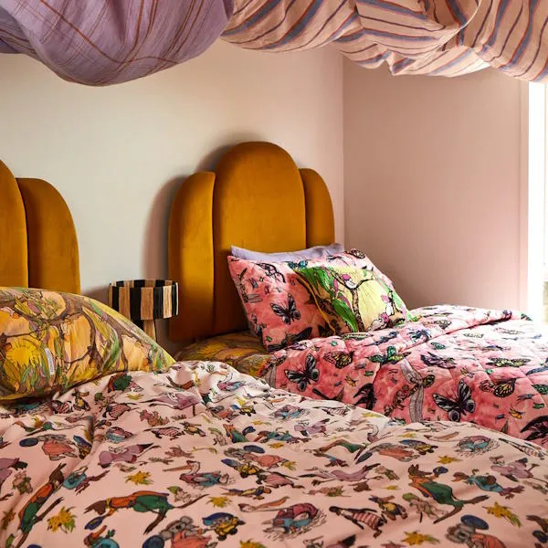 Kip and Co x May Gibbs | Quilted Single Bedspread Fly Baby