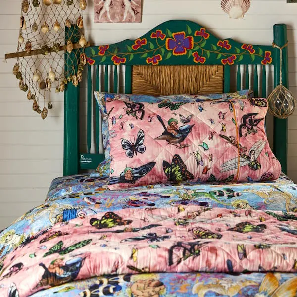Kip and Co x May Gibbs | Quilted Single Bedspread Fly Baby