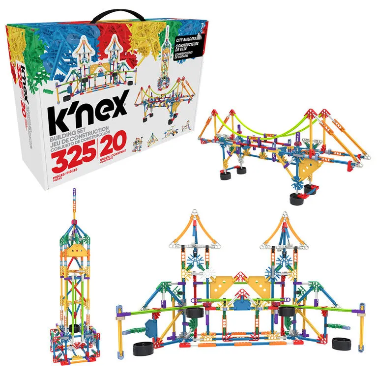K'Nex Classics City Builders 325 Piece 20 Model Building Set