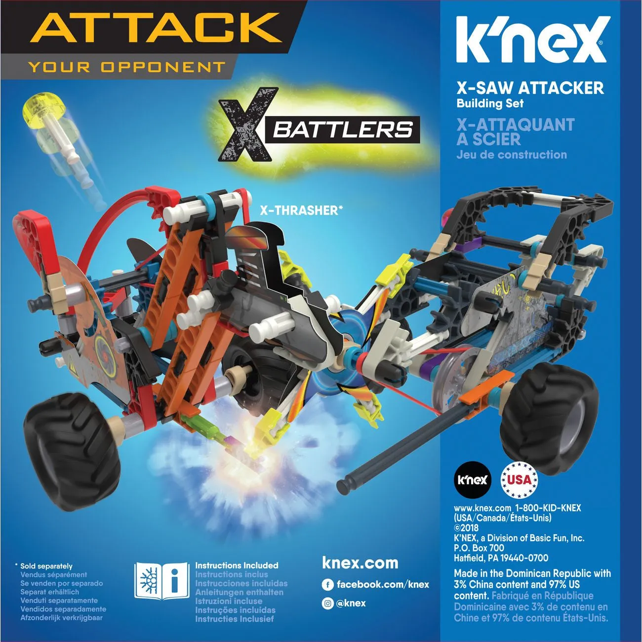 K'Nex X Battlers X-Thrasher Building Set