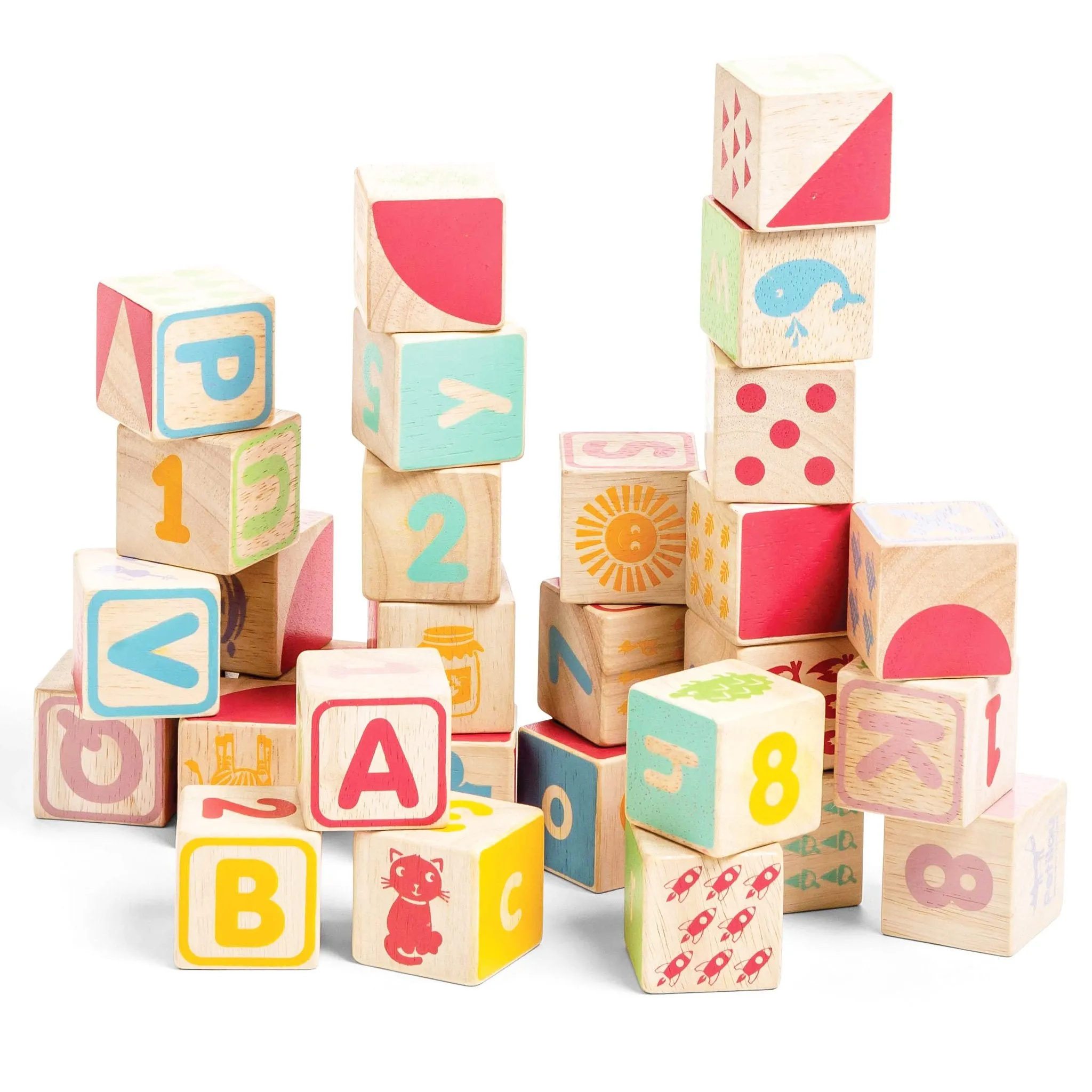 Le Toy Van ABC Wooden Blocks Wise - Kids Toys