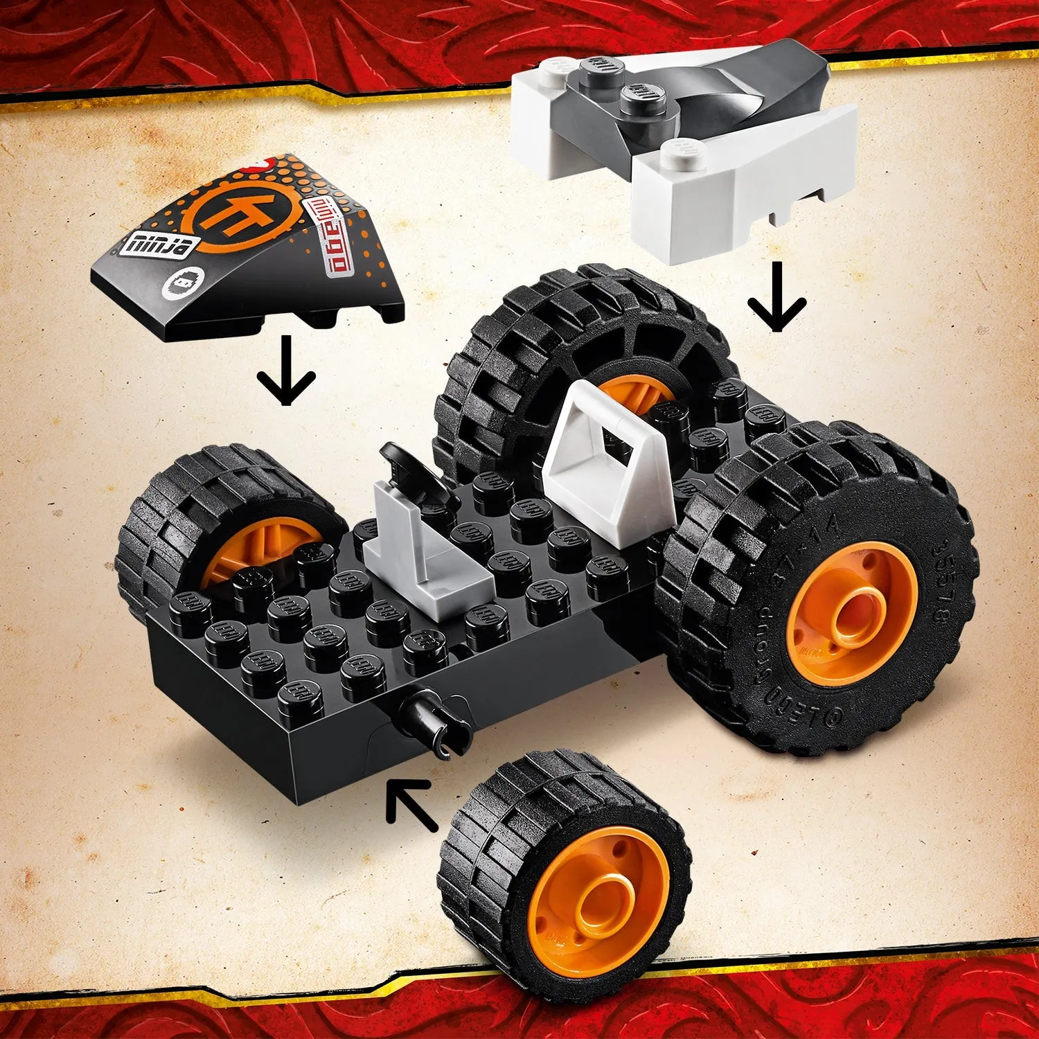 LEGO 71706 NINJAGO Cole's Speeder Car