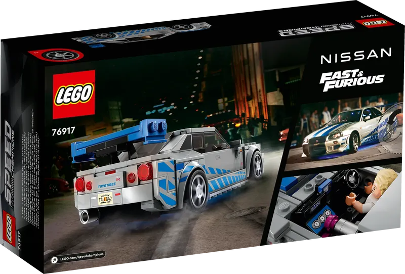 LEGO 76917 Speed Champions 2 Fast 2 Furious Nissan Skyline GT-R (R34)