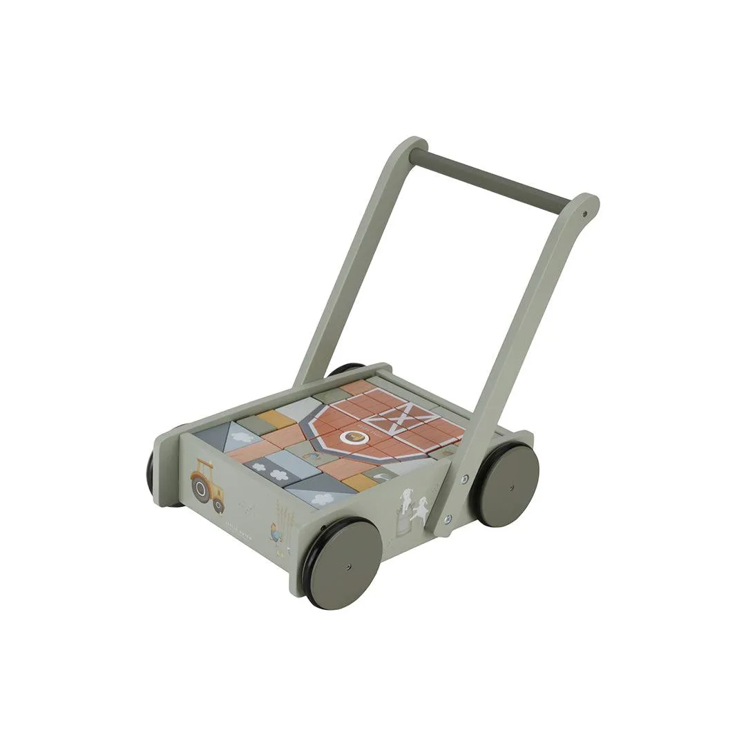Little Dutch Block Trolley - Little Farm