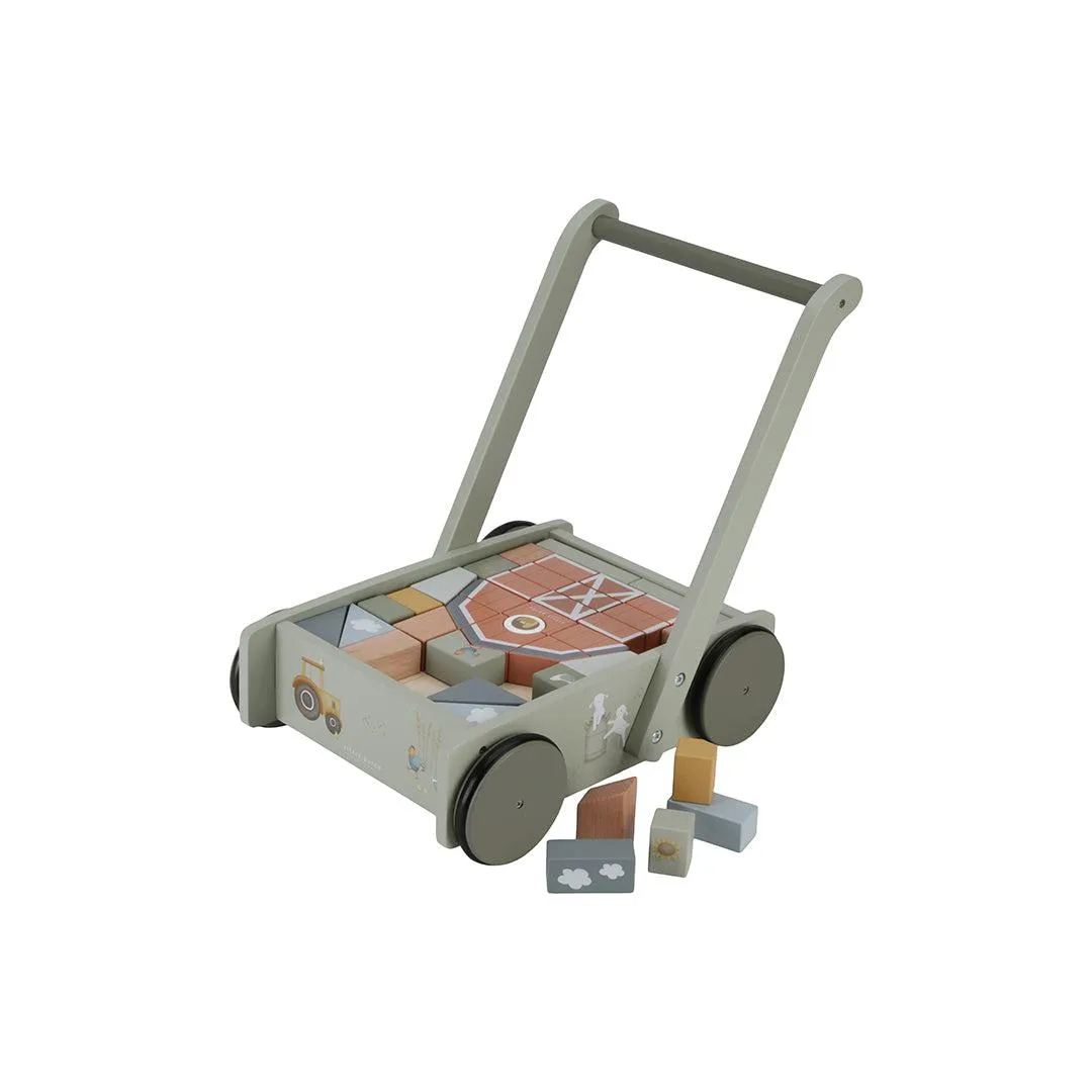 Little Dutch Block Trolley - Little Farm