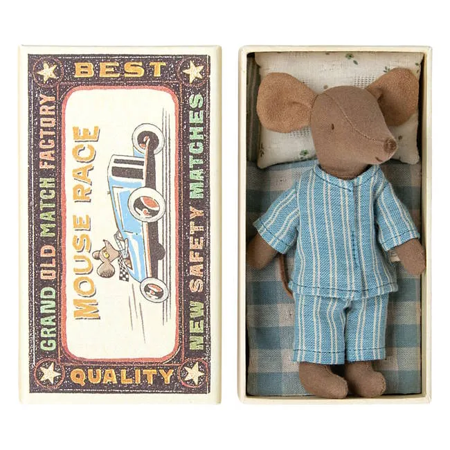 Maileg | Mouse Big Brother Brown in Matchbox