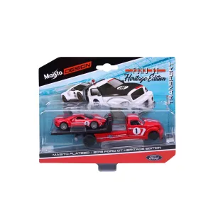 Maisto Design 1:64 Elite Transport Ford Heritage Series 2018 Ford GT