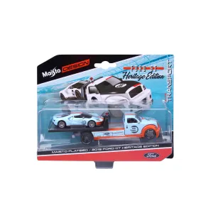 Maisto Design 1:64 Elite Transport Ford Heritage Series 2019 Ford GT