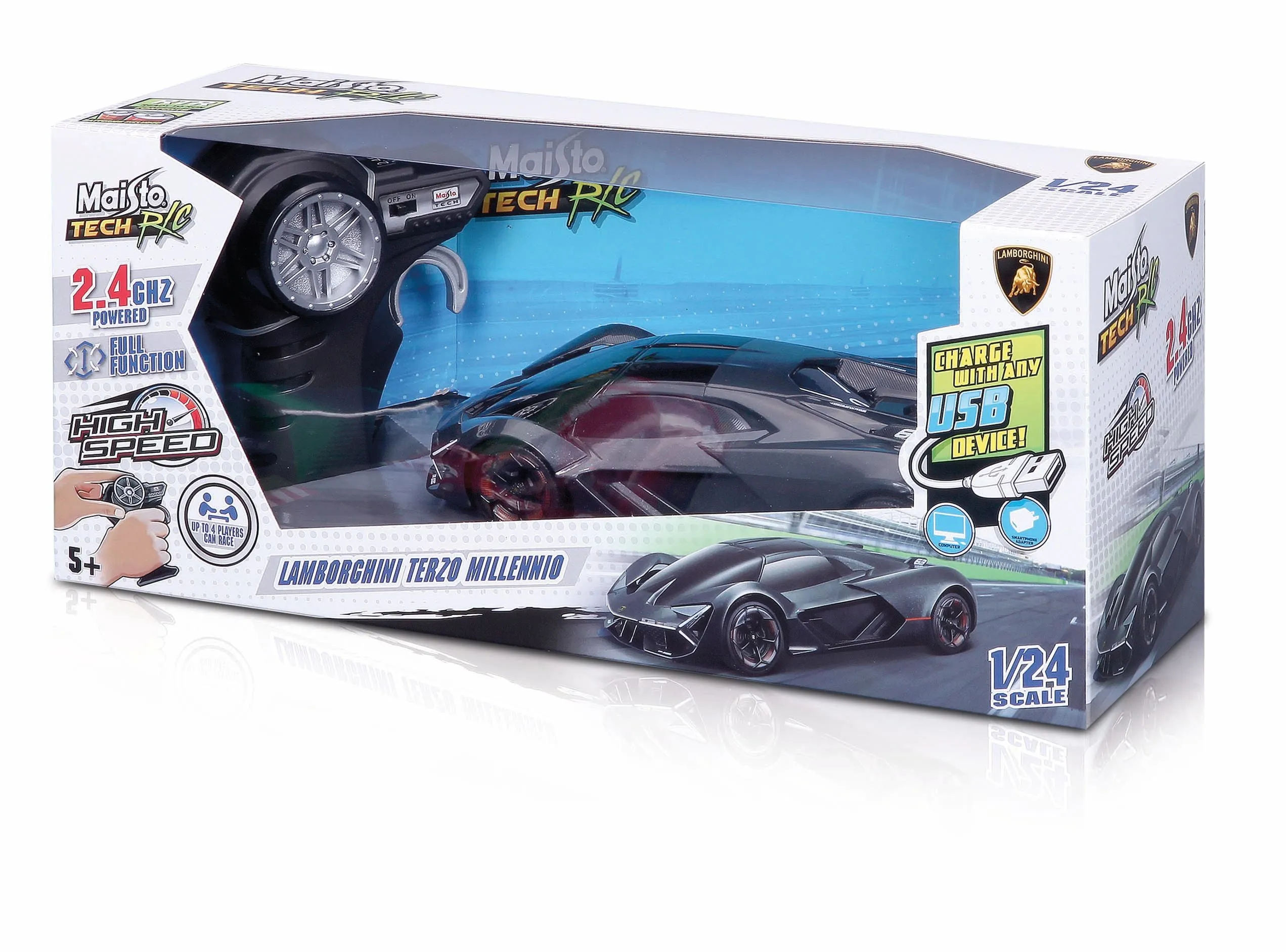 Maisto Tech 2.4Ghz Remote Control Premium Vehicle 1:24 Lamborghini Terzo Millennio