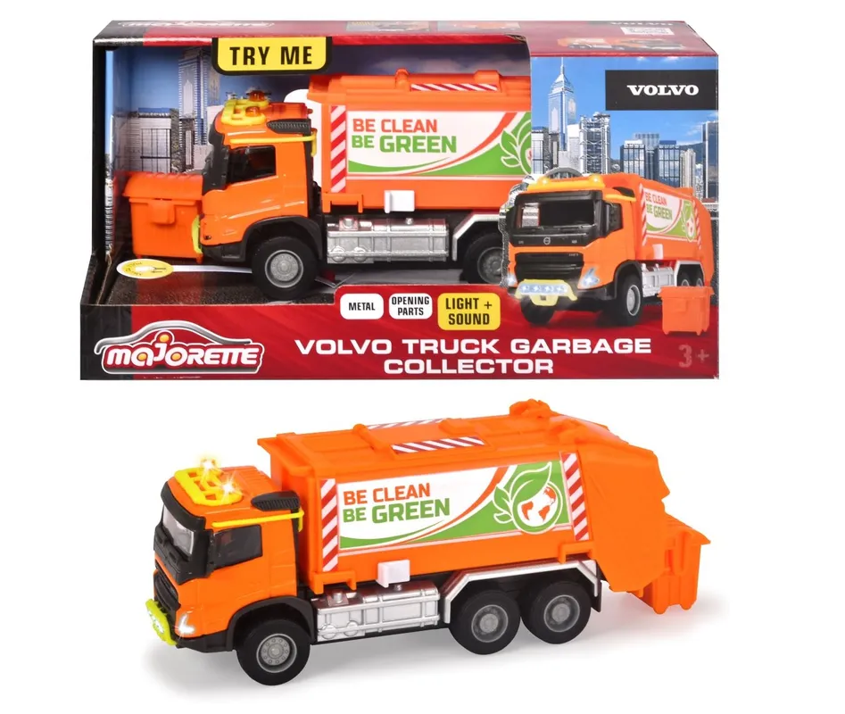 Majorette Grand Series 1:45 Volvo Truck Fmx Garbage Collector