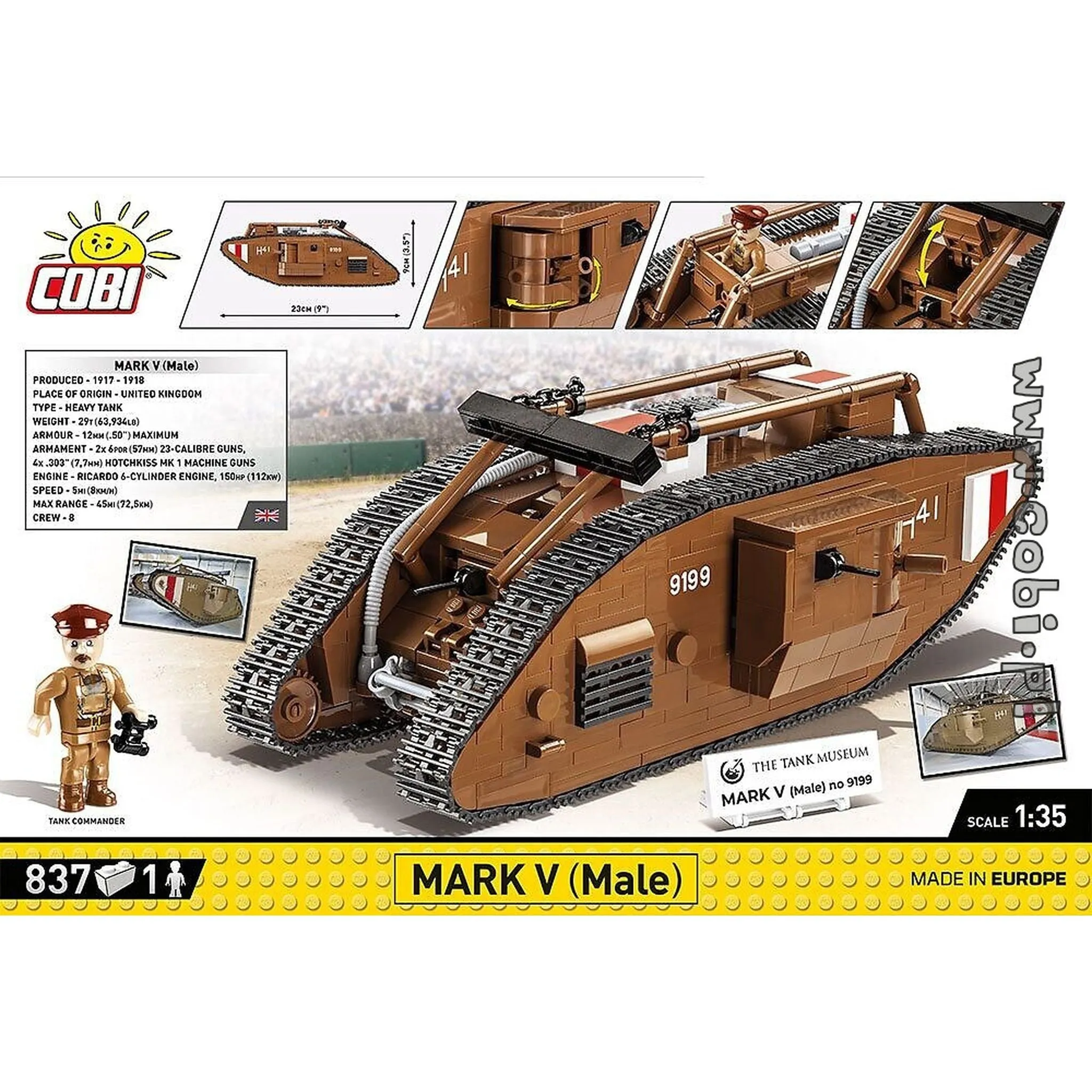 Mark V (Male) 837 Pcs