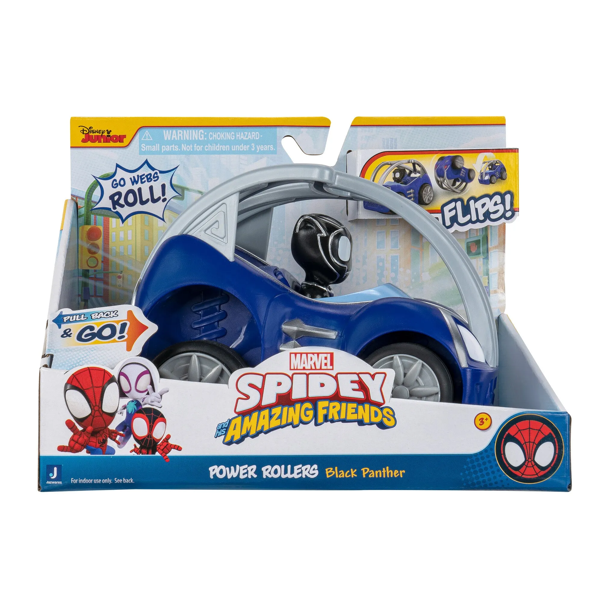 Marvel Spidey And His Amazing Friends Power Rollers Black Panther