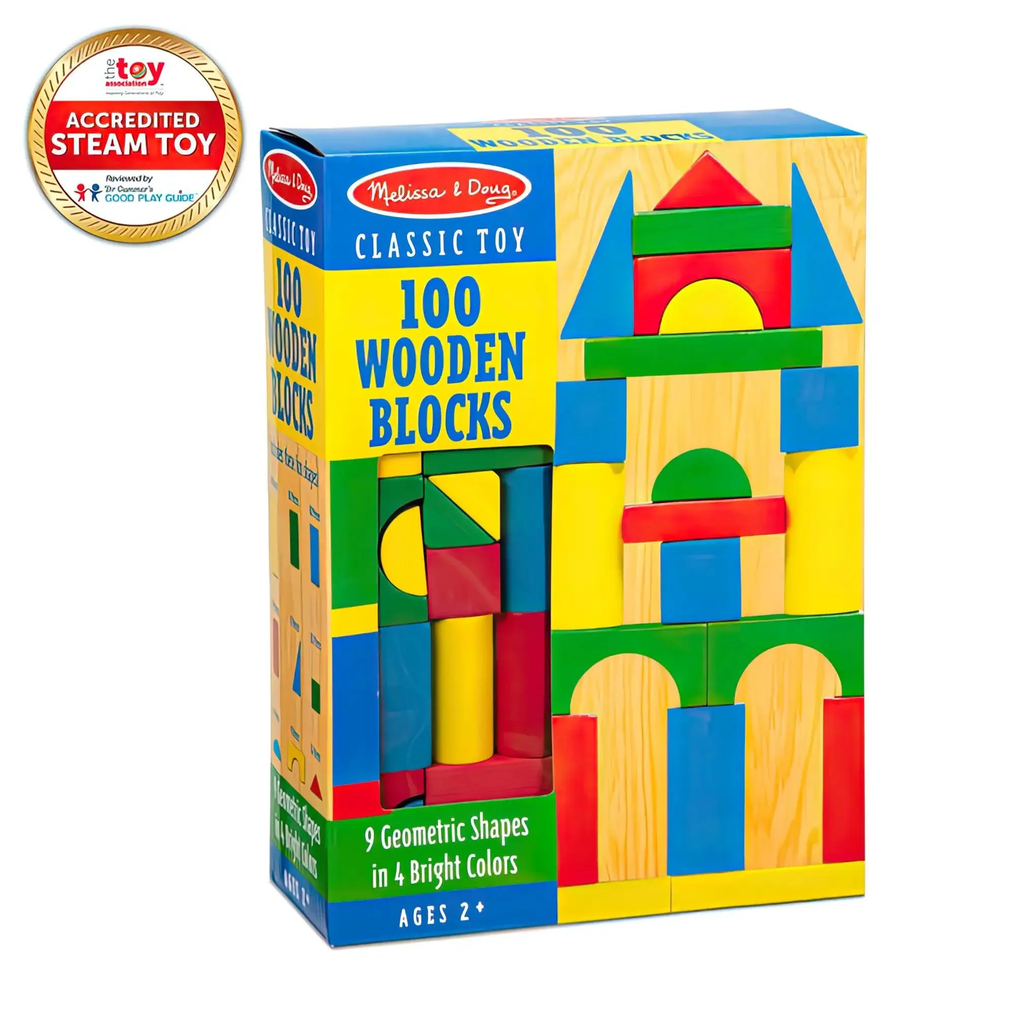 Melissa & Doug 10481 - 100 Piece Wood Blocks Set