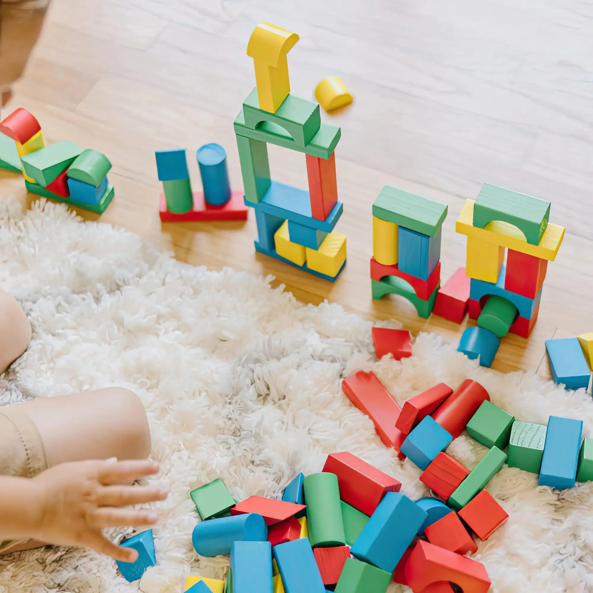Melissa & Doug 10481 - 100 Piece Wood Blocks Set